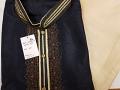 Men's Black Tussar Kurta Pajama Set Size X Large #6219